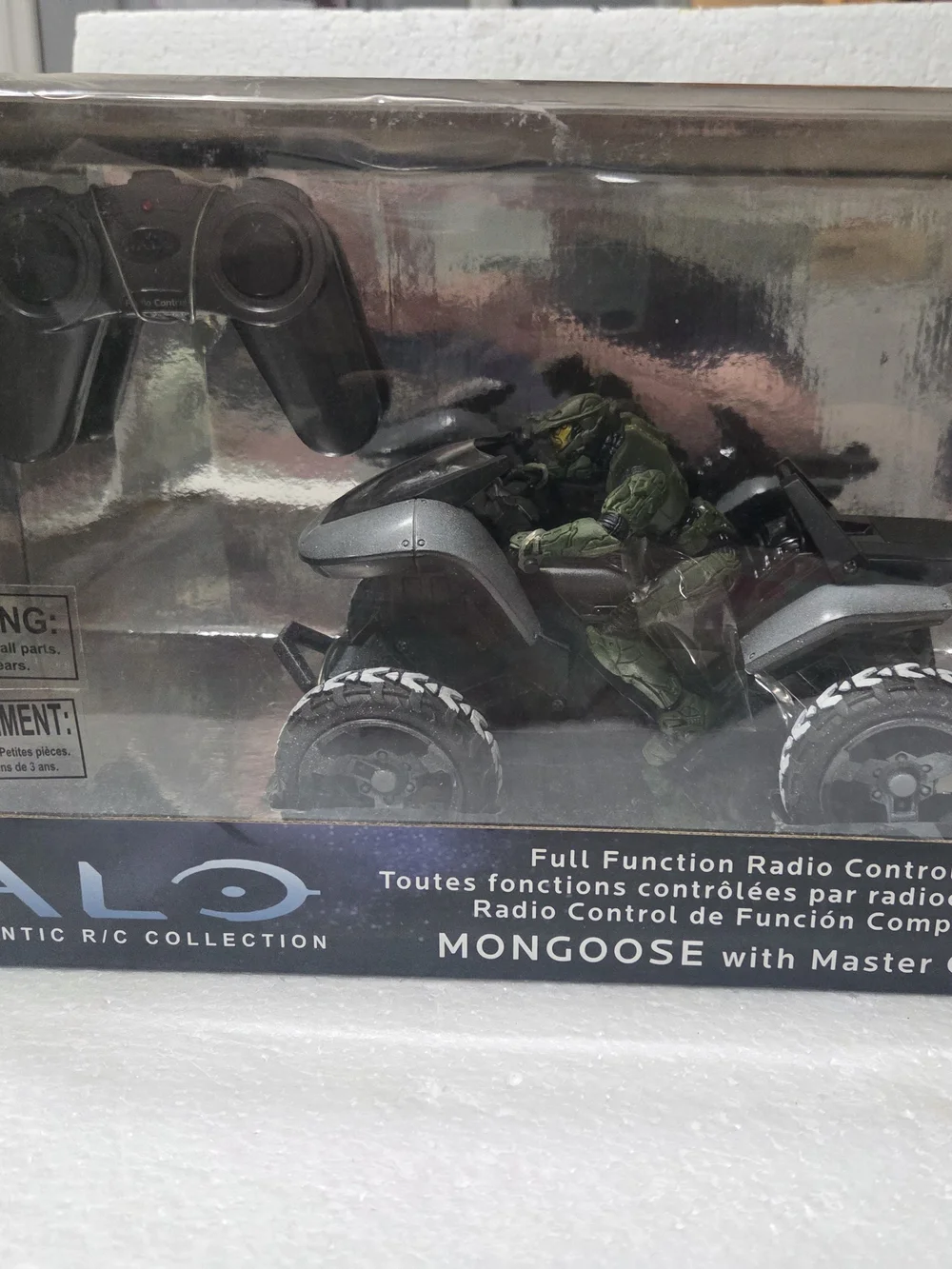 Halo Mongoose RC Vehicle with Master Chief Figure - Green/Gray